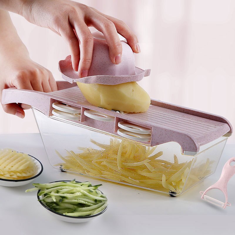 Keuken Aardappel Shredder Rasp Wortel Snijmachine Radijs Geraspte Komkommer Chopper Freesmachine Dicer Aardappel Groentesnijder