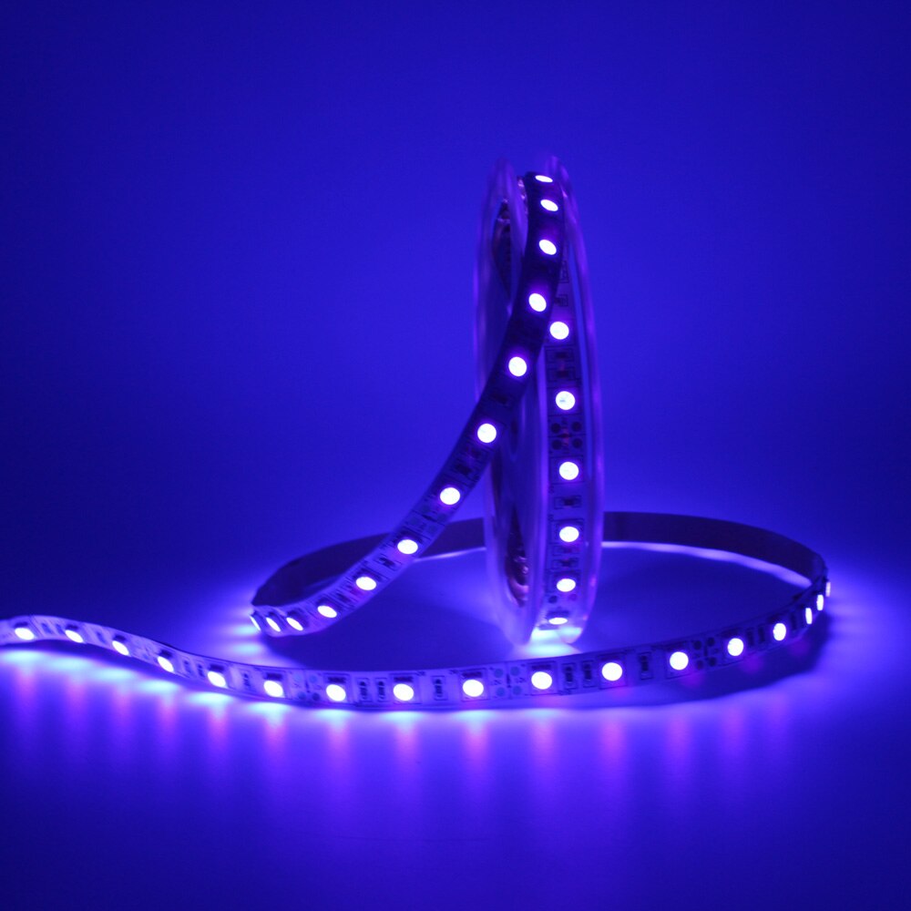 UV LED Strip Licht 12V DC SMD 5050 0.5M 1M 2M 3M 4M 5M Waterdicht Lint Paars Flexibele Ultraviolet Tape voor DJ Fluorescentie