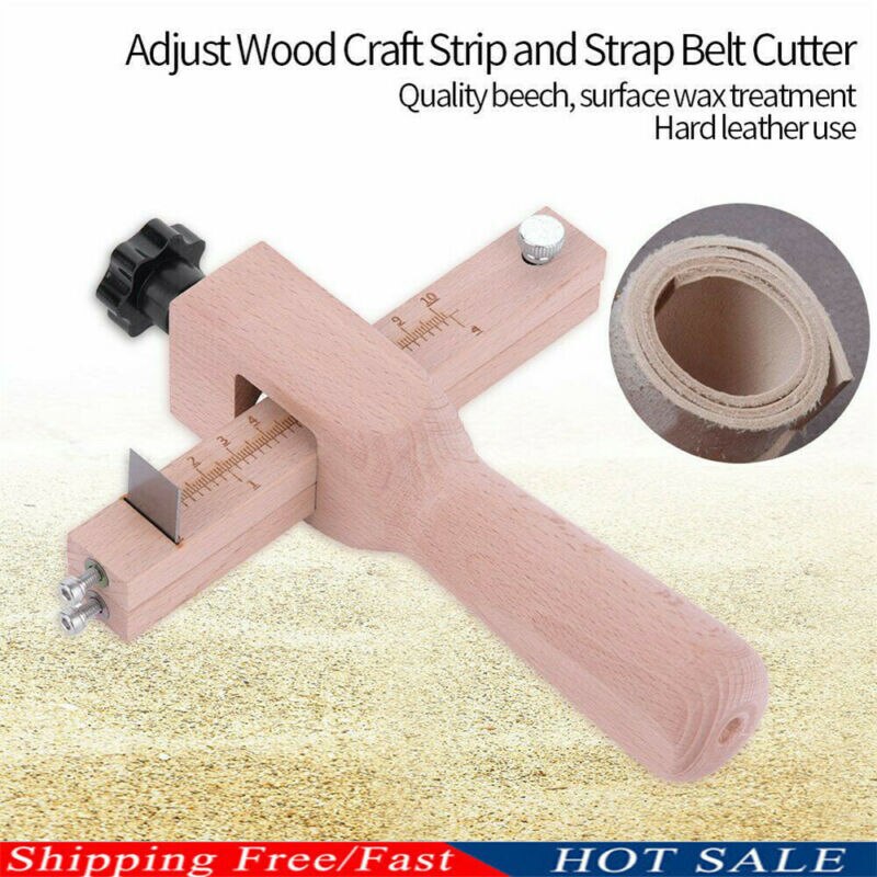 Coupe-bande réglable pour bricolage, coupe-bande en bois et sangle, outil artisanal, outils de coupe du cuir à la main,