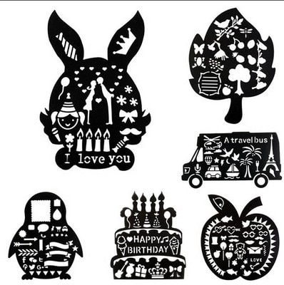 Theme Lace Ruler Diy Handmade Drawing Template Openwork Student Stationery Tool Material Board Plastic 3 Years Old