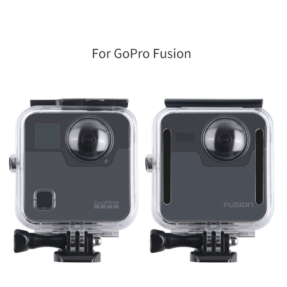 45m go pro vattentätt fodral för gopro fusion kamera dykfäste för gopro fusion tillbehör