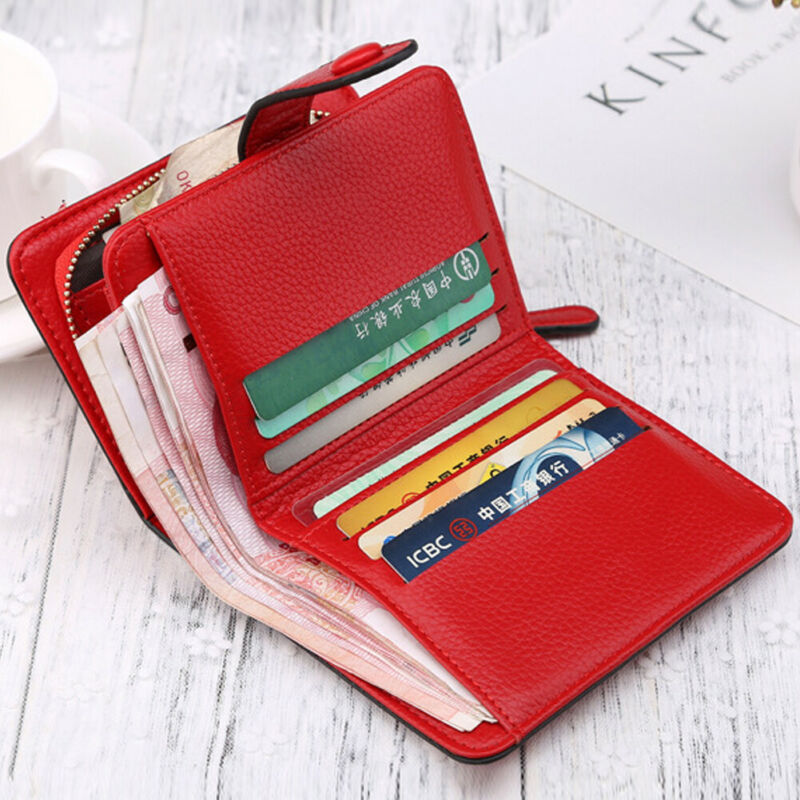 Kvinder tegnebøger luksus mærke rød sort lille mini mønt pung hasp kortholder dame tegnebog lynlås kvindelig læder spænde