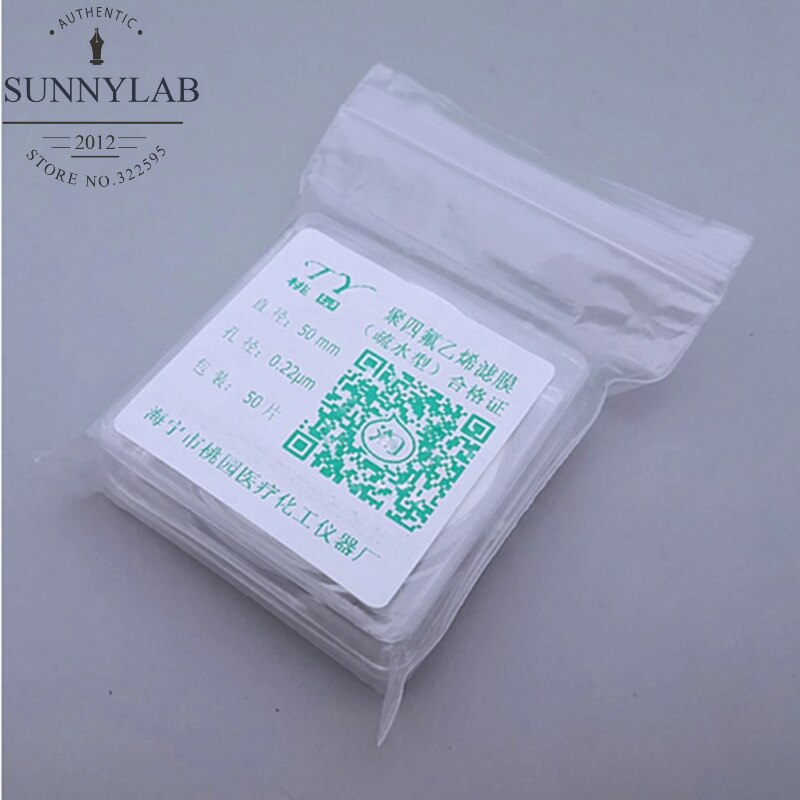 50pcs/lot Lab PTFE Hydrophobic Dia 13mm-150mm Microporous Membrane, Millipore Filtration Filter Membrane