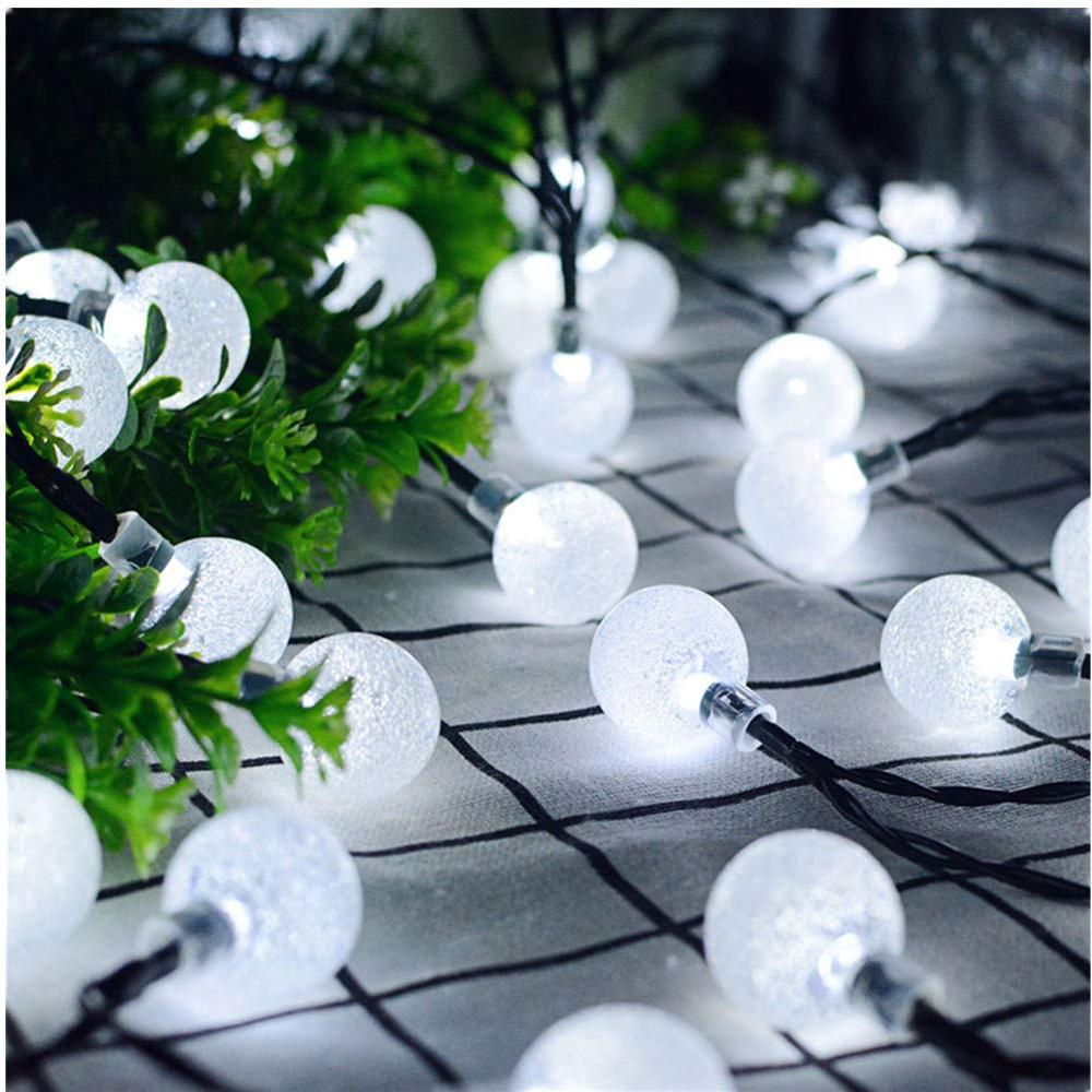 50 led solar havelamper led solcellelamper fe julekrystalkuglesnor lys vandtæt udendørs havebryllup hjem dekoration