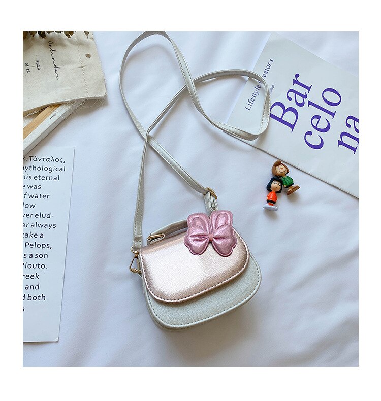 Kids Mini Purses and Handbags Mini Crossbody Cute Little Girl Small Coin Wallet Pouch Baby Girls Party Hand Bags Purse: White