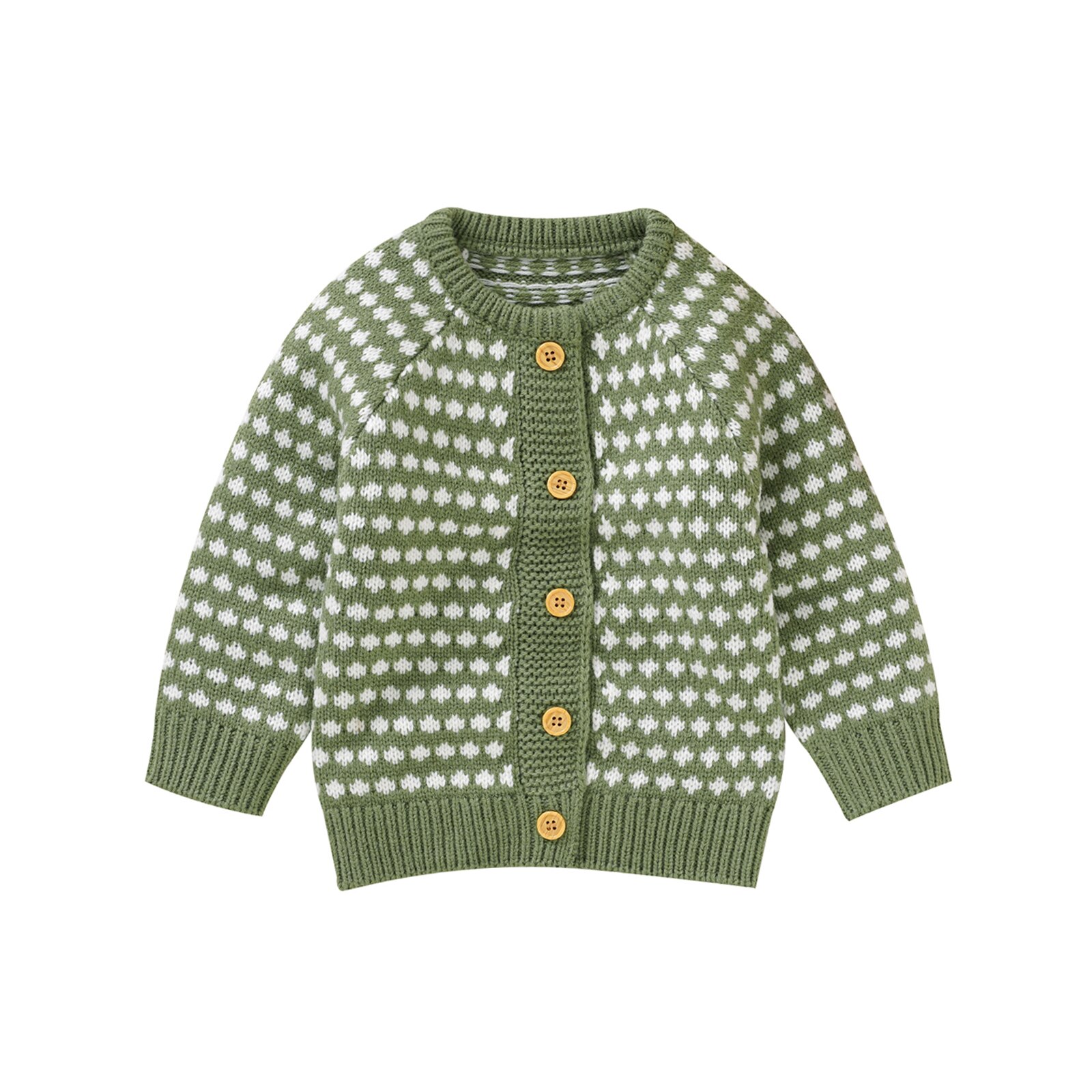 Baby Truien Jas Herfst Winter Jongens Meisjes Kleding Met Lange Mouwen Single-Breasted Gebreid Vest Tops Uitloper Baby Knitwear: green / 9m