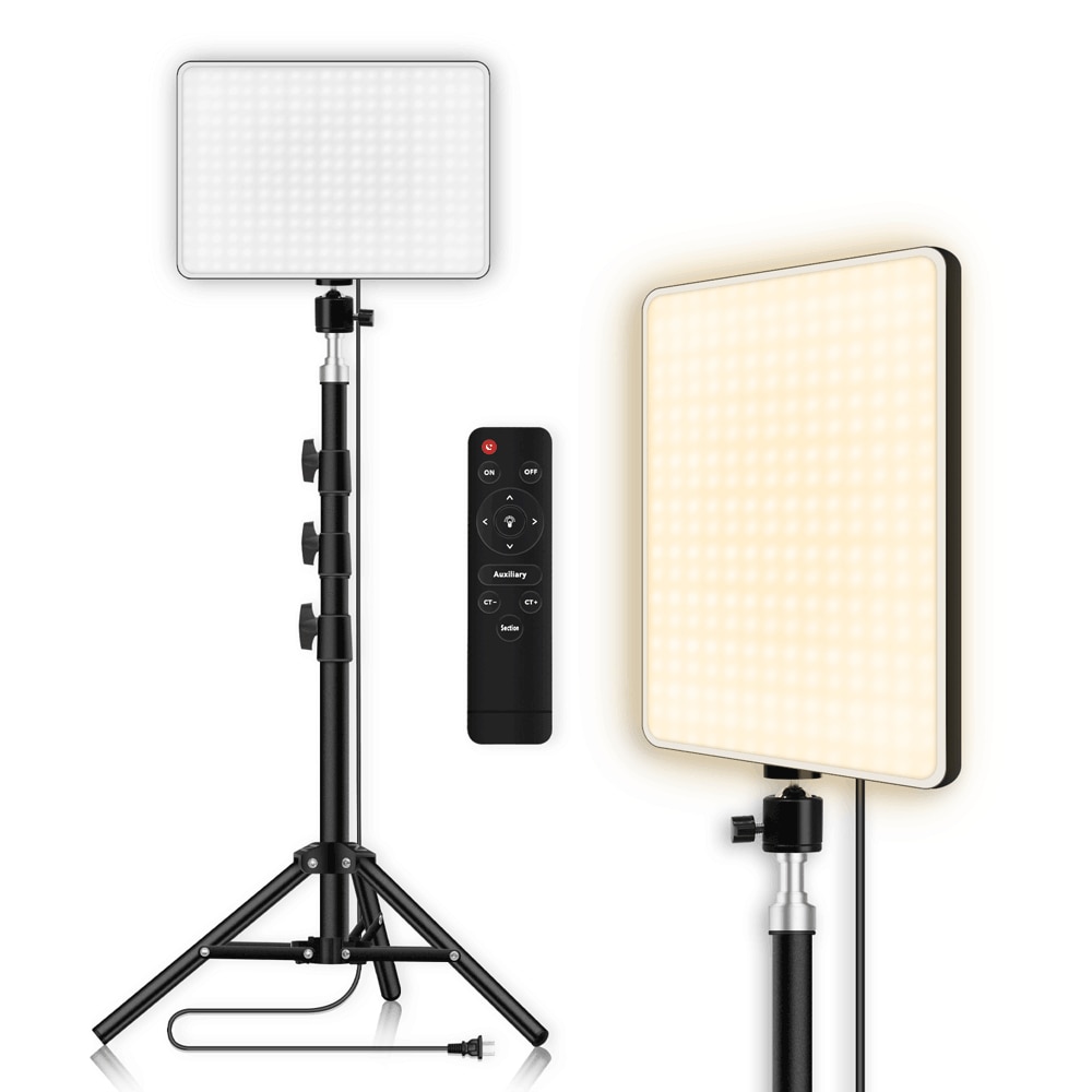 Led Selfie Verlichting Paneel Met Afstandsbediening Video Lamp 3200K-6000K Photo Studio Fotografie Verlichting Met statief Voor Live