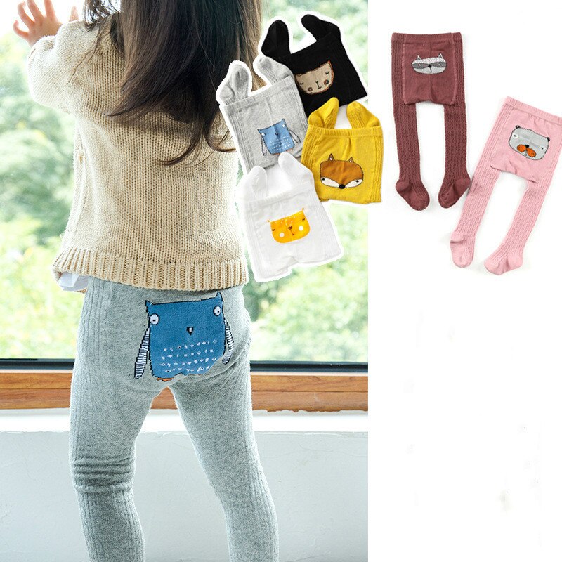 Medias de algodón suave para niños y niñas de 1 a 6 años, ropa de bebé, pantimedias