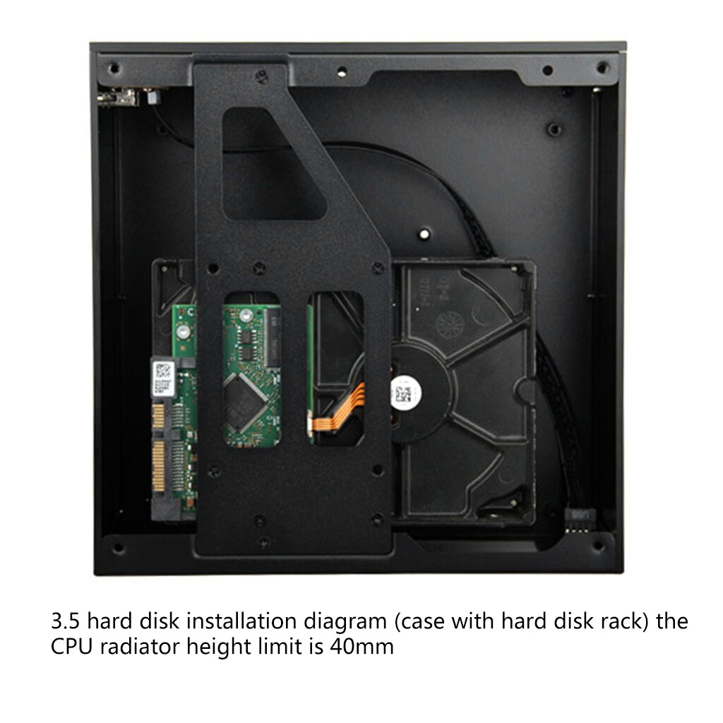 B01 Mini ITX Computer Case Chassis Aluminum/Glass ... – Grandado