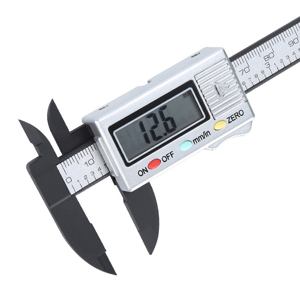 80/100Mm Lcd Digitale Elektronische Carbon Fiber Schuifmaat Gauge Micrometer Lcd Digitale Elektronische Koolstofvezel Remklauw