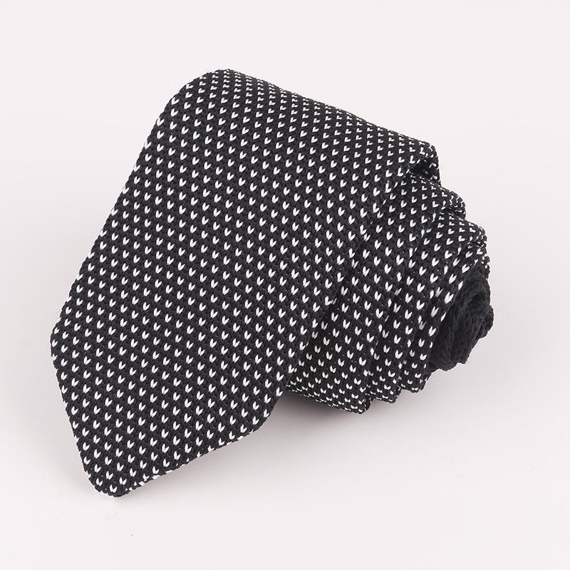 Stil herr och #39 ;s prick färgglad slips stickad stickad slips slips normal smal klassisk vävd cravate smala slipsar vintage: 13