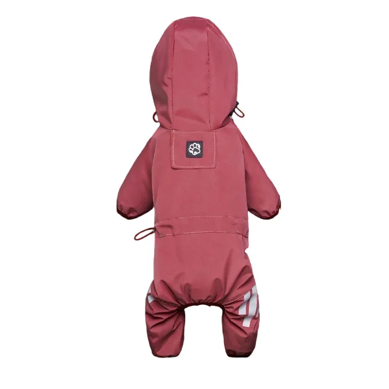 Hunderegenmantel, reflektierend, wasserdicht, Haustierkleidung für Chihuahua, malteser, Regenmantel, für kleine und mittelgroße Hunde, Gesamt, Regenmantel, Hundeoverall: XL / Rosa