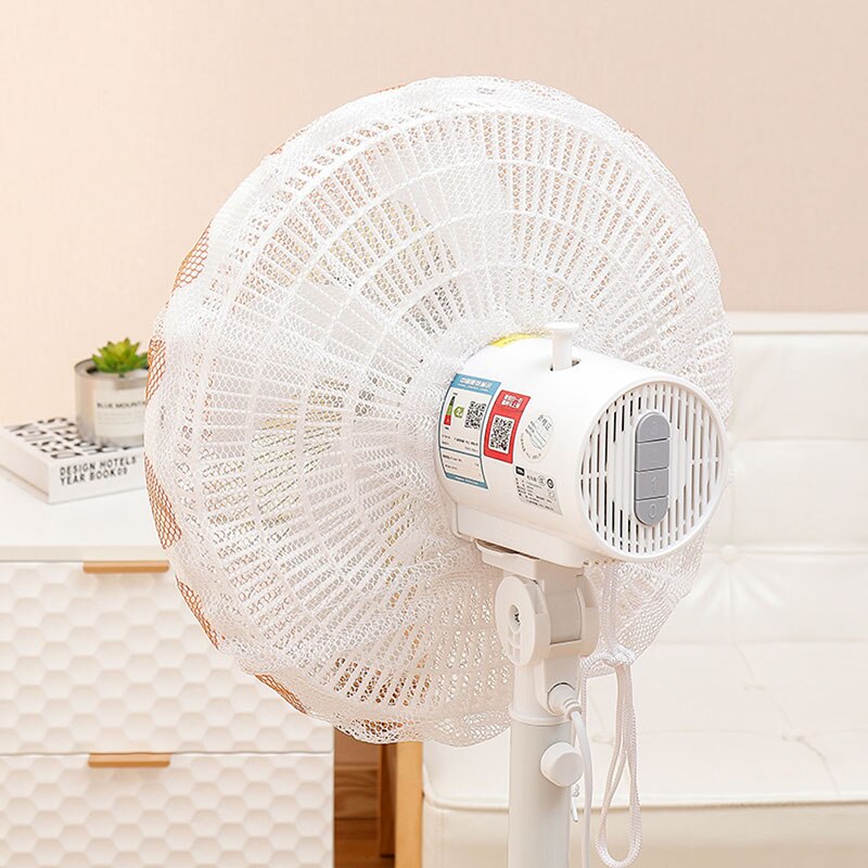 Mesh Fan Safety Protector Net Cover Electric Fan Dust Cover Round Stand Fan Finger Guard Dustproof Storage Bag Home Decor