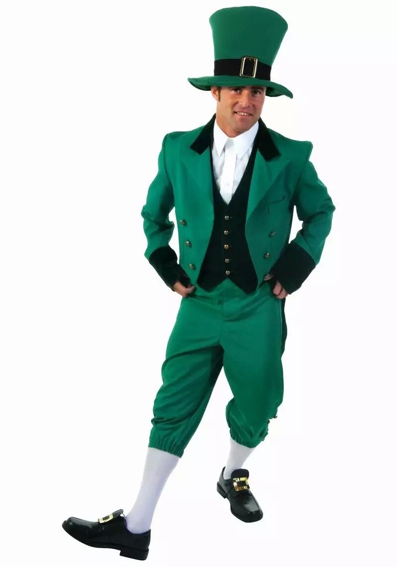 Men's Kid Irish St Patrick's Paddys Day Costume Ireland Traditional Festival Fantasia Fancy Dress