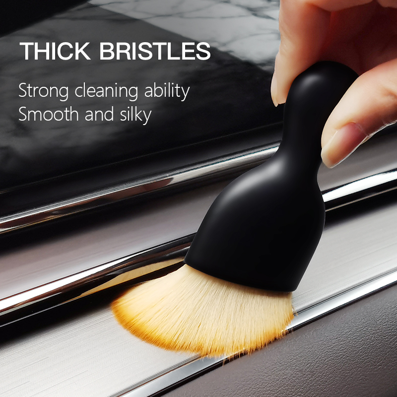 Car Interior Cleaning Tool Auto Air Conditioner Vent Cleaning Brush Super Fine Soft Brush Gap Dust Remover Vehicle Wash Supplies