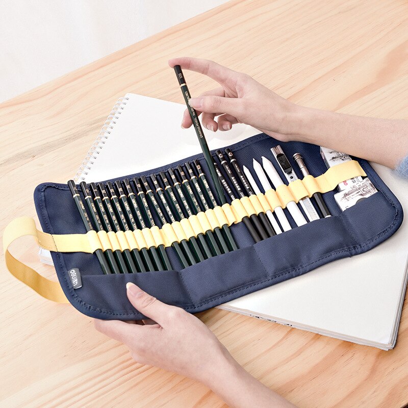 27pcs/set Sketch set pencil storage full set of adult sketch painting tool set beginner sketch drawing art supplies