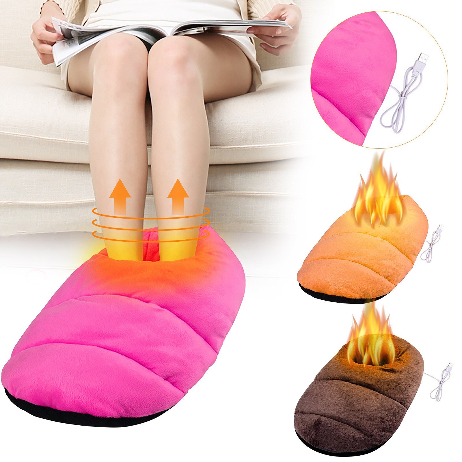 Foot Warmer USB Electric Heating Foot Warmer Winter Foot Warmer calentador de pies стельки с подогревом