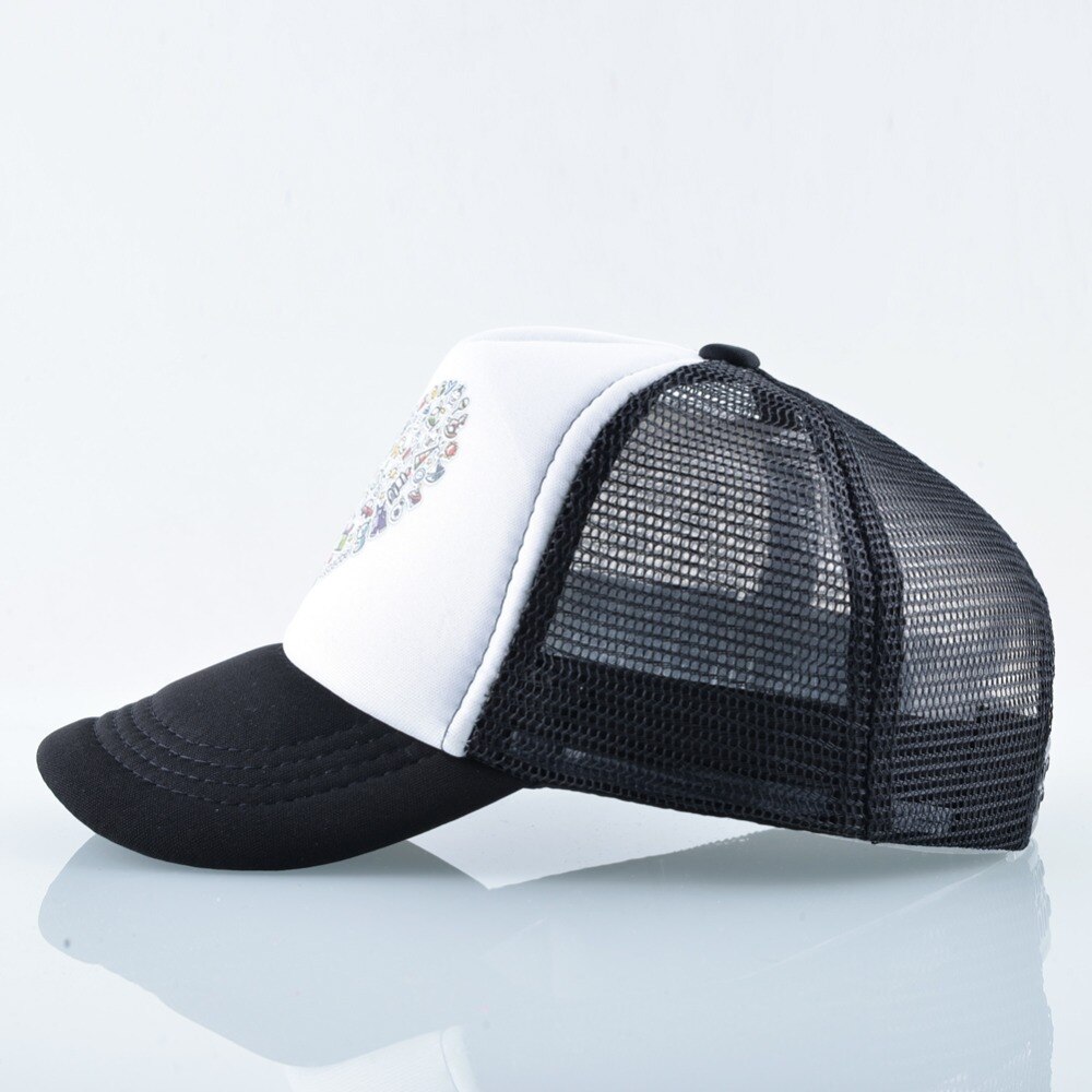 Børn snapback hatte børn sommer baseball kasket baby drenge piger udendørs åndbar mesh knogle casquette søde tryk visir caps