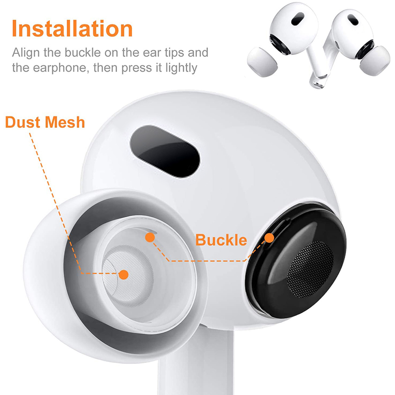For apple airpods pro 2 originale silikon ørepropper erstatning ørepropper tupper for airpods pro tupper øretelefon ørepropper tilbehør