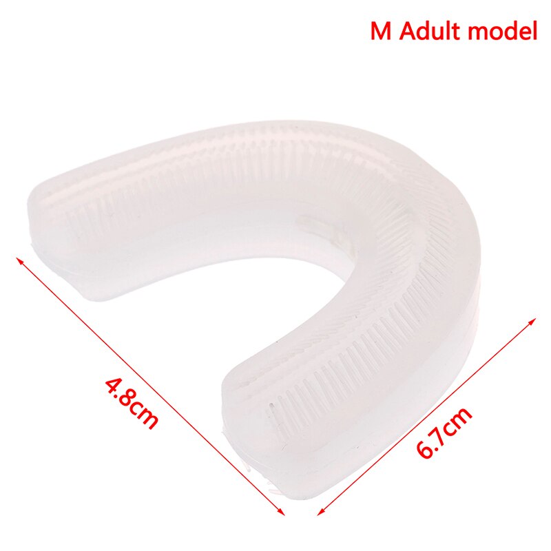 Electric Toothbrush Head Sonic Clean Replacement Toothbrush Heads Silicone Brush Teeth Heads 360 Degree U Type Automatic: for Adult