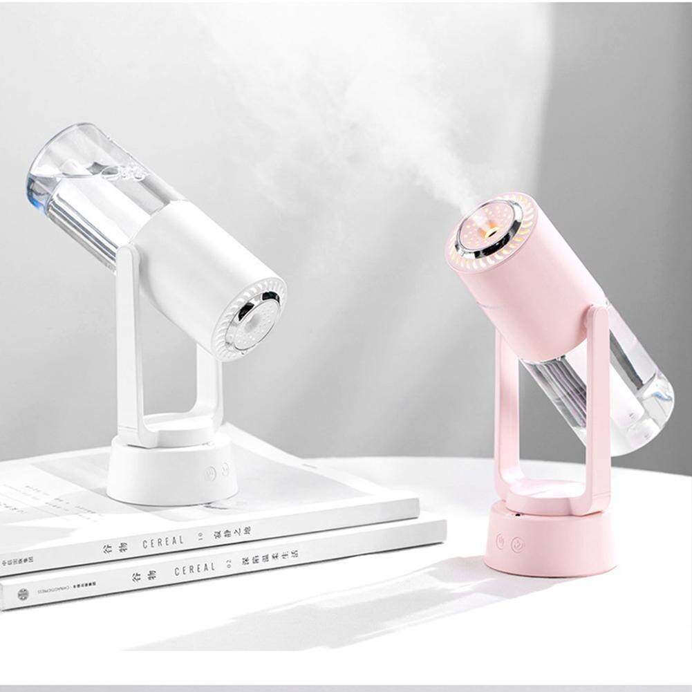 Portable Air Humidifier 230ml Scented Table Humidifier Anion Function 230ml Super Silent Wireless LED Lamp for Car Home