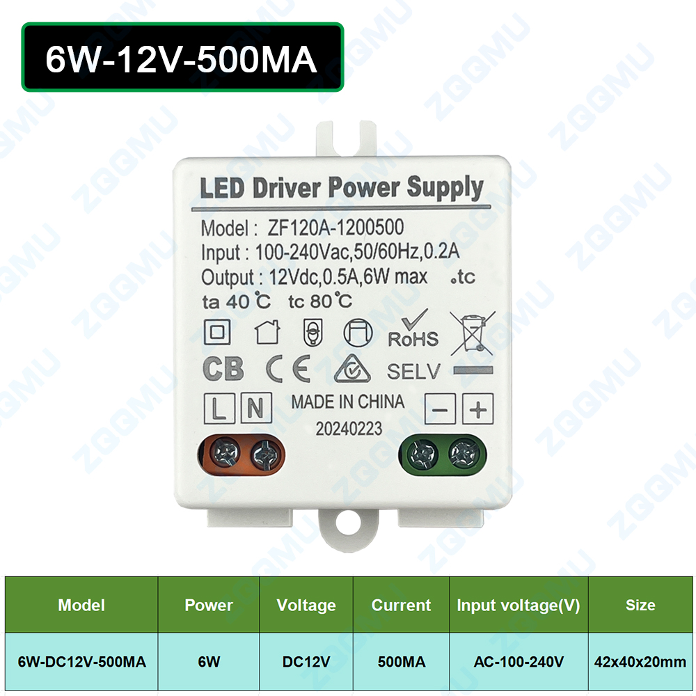 DC12V 24V 3W 6W 10W 12W LED Power Supply Driver Lighting Transformers for LED Strip Lights Power Supply Adapter: ROYAL BLUE / 380V