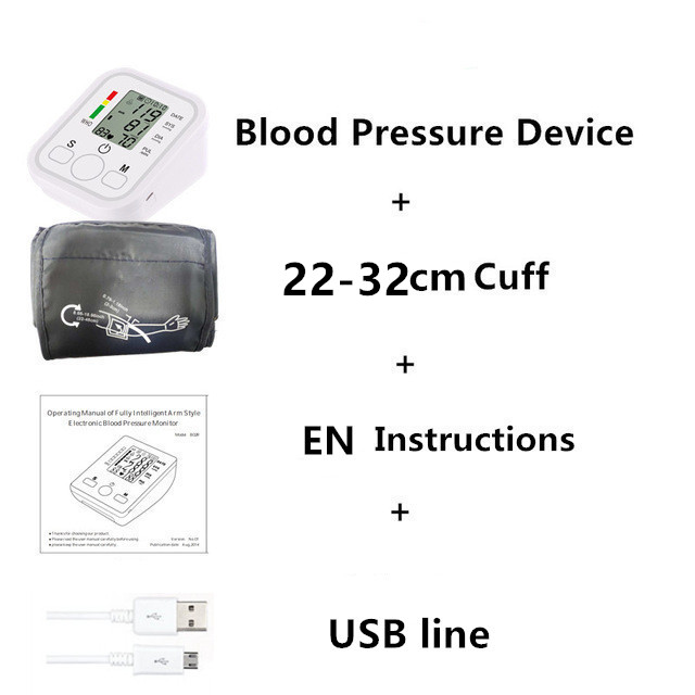 Saint Health tensiometros digitales de brazo baumanometro tensiómetro mecánico monitor de presión arterial toma presion arterial LCD equipo medico monitor de presión arterial para la salud de la familia: Violeta
