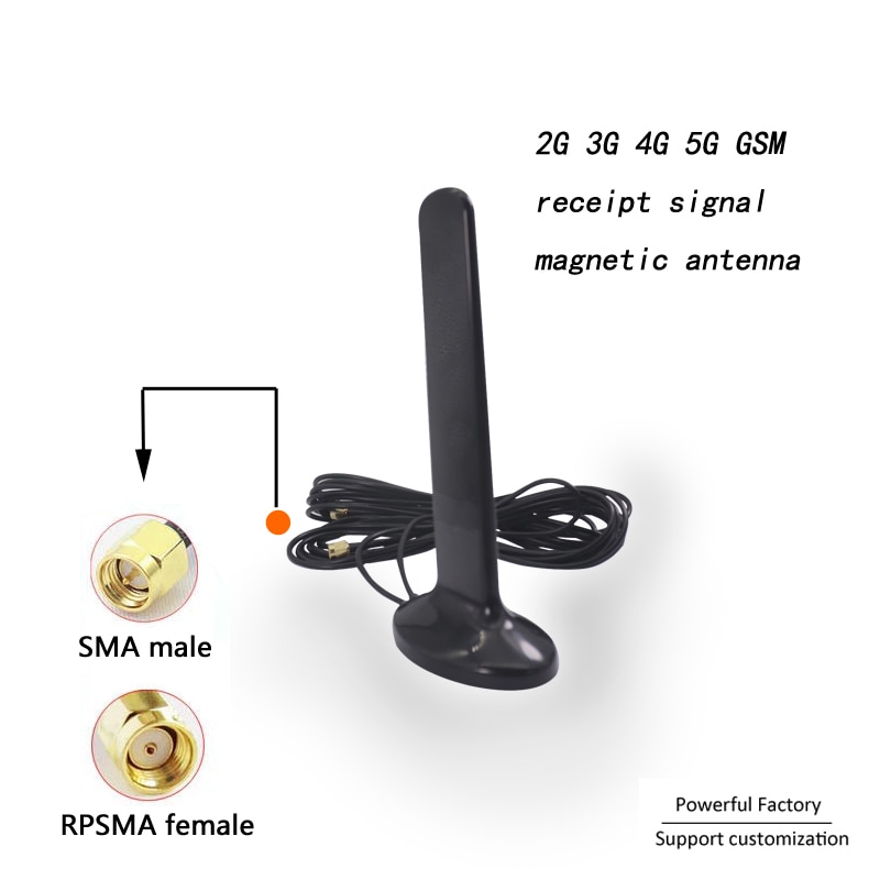Magnetisk montering 2g 3g 4g 5g router modem mimo eksternt panel kvittering signal antenne 1 stk.