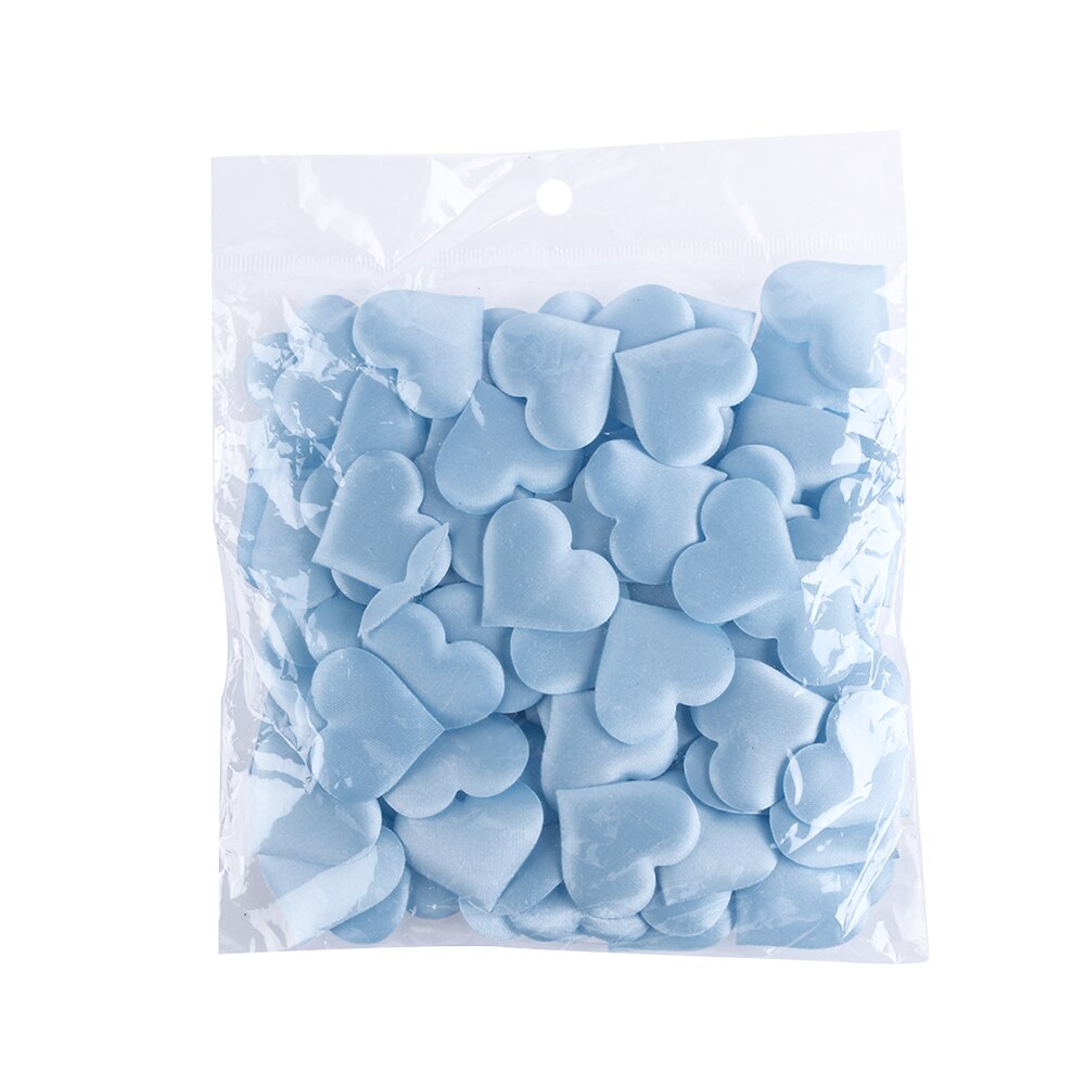 100 Stuks Padded Stof Confetti Gooien Bloemblaadjes Romantische Spons Liefde Hart Tafel Bruid Bruiloft Valentijnsdag Party Decoration