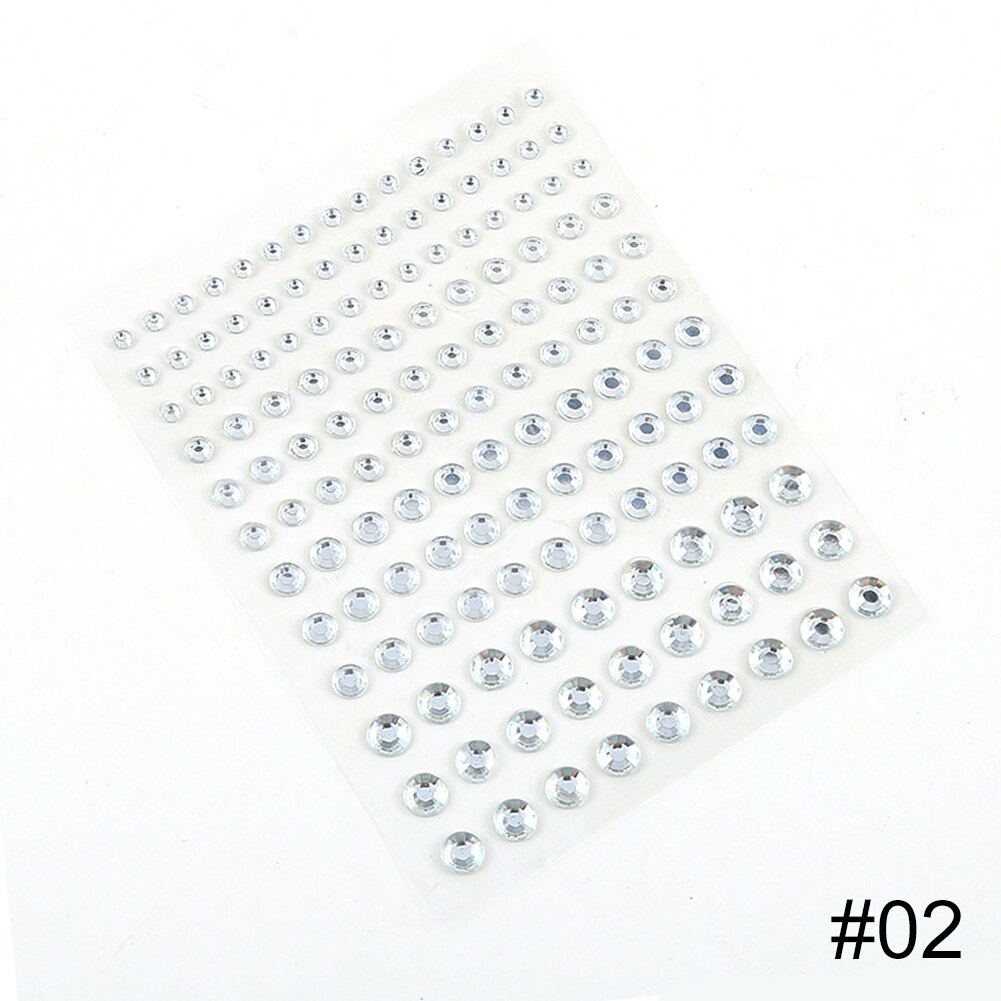 Tatuaje de diamante para mujer, delineador de ojos, sombra de ojos, pegatina facial, joya, maquillaje de ojos de cristal: type02