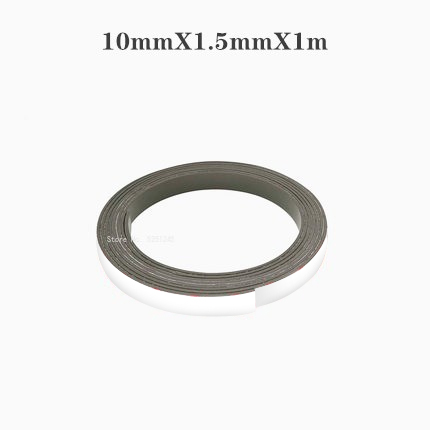 Sterke flexibele magneetstrip, zelfklevende magneetband, rubberen magneetband, lengte 39,37 inch: Bruin