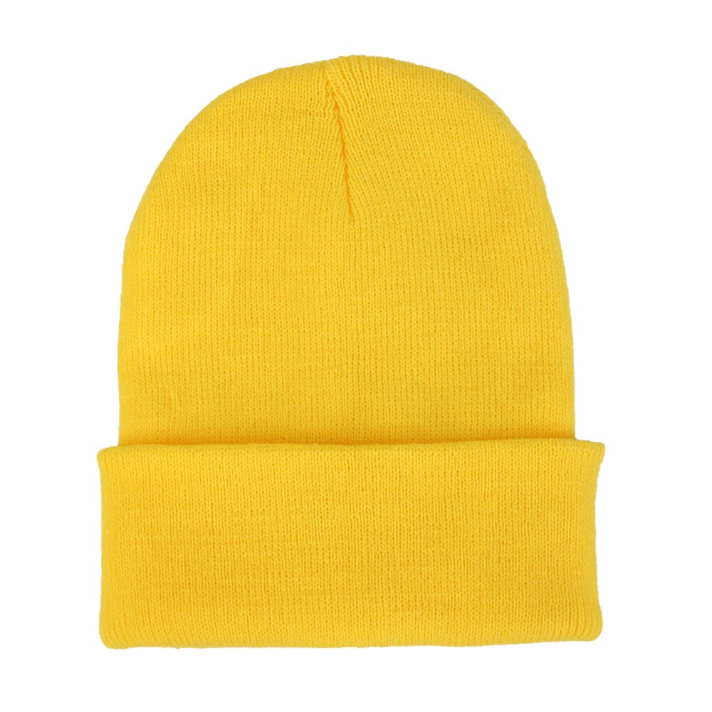 Wollen muts herfst winter unisex wollen muts zachte gebreide muts schedel mutsen warme effen kleur skimuts