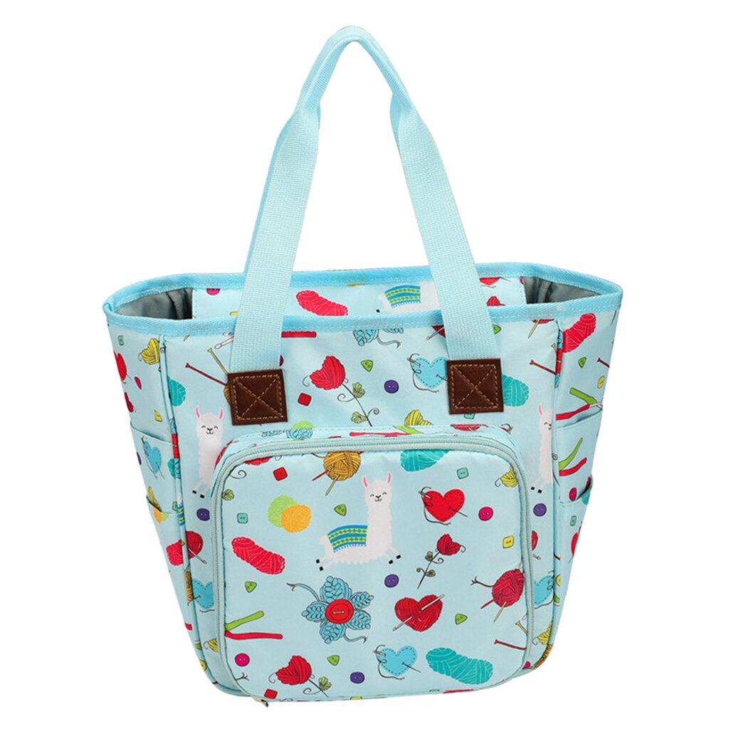 Travel Knitting Bag Crochet Needles Hooks Shoulder Bag Yarn Wool DIY Crafts Sewing Storage Handbag Tidy Organizer: Style 1