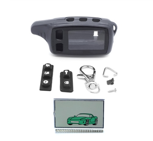 Tw9010 Case Sleutelhanger Sleutelhanger + TW9010 Lcd Display Voor Tomahawk 9010 2-Weg Auto Afstandsbediening