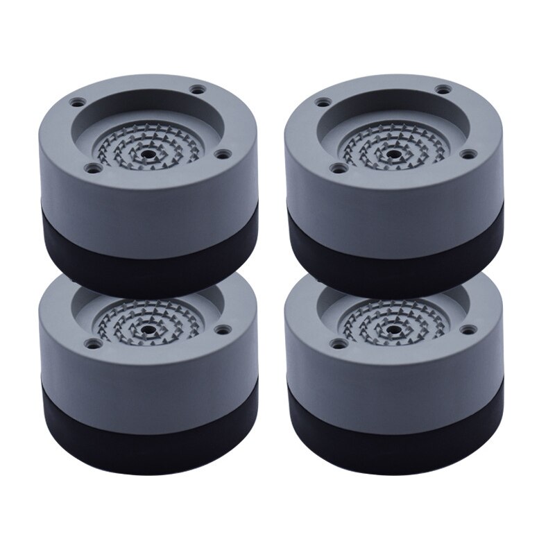 4Pcs Anti Vibratie Rubber Voeten Pads Wasmachine Voeten Antislipmatten Koelkast Anti-Vibratie Pads Voor badkamer Keuken: 8.5cm gray