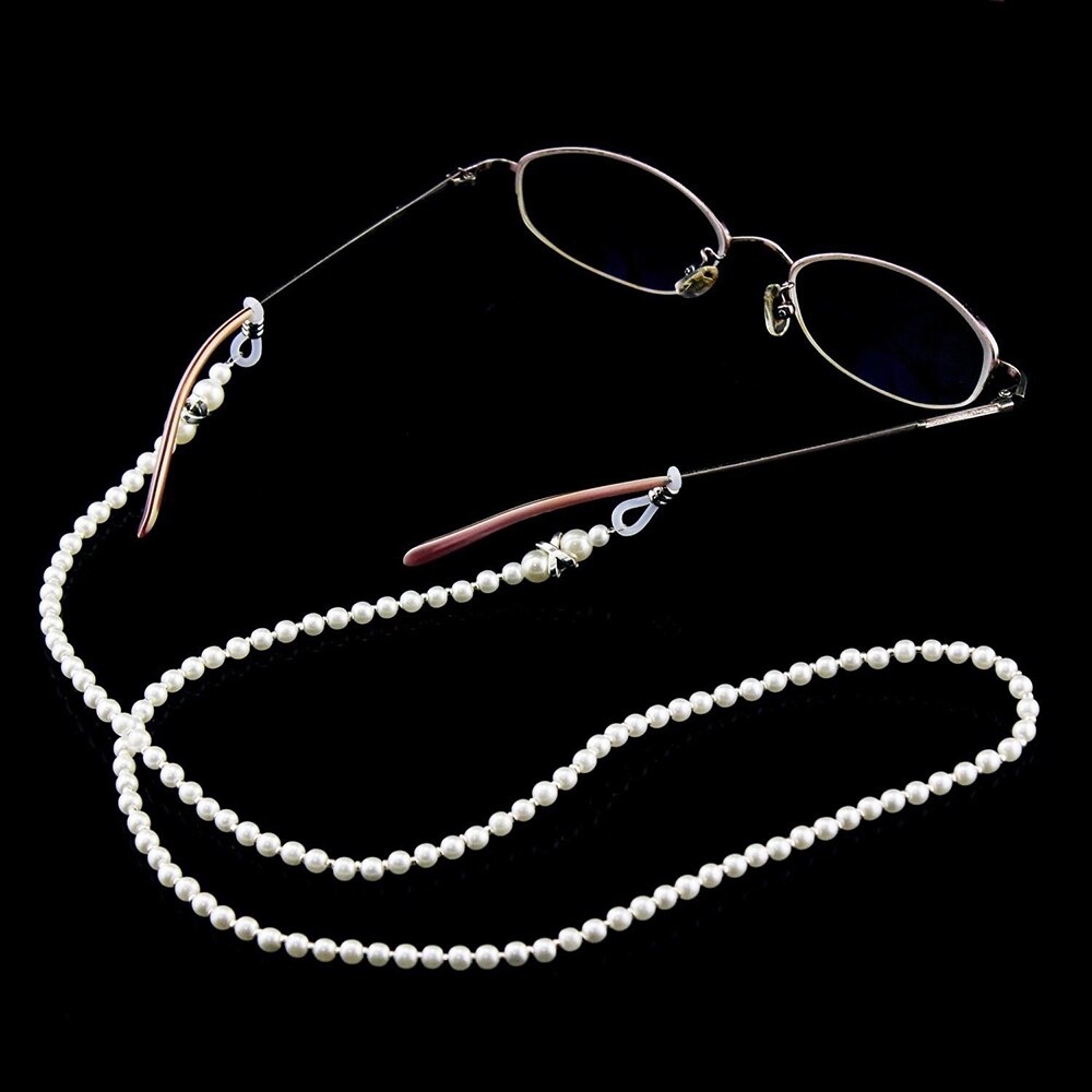 Chic Leesbril Ketting Voor Vrouwen Metalen Zonnebril Snoeren Casual Parel Kralen Glazen Ketting Voor Bril Vrouwen