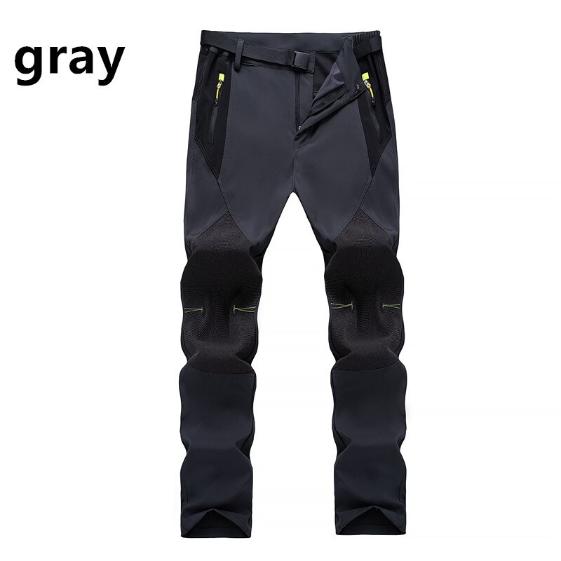 Men's cycling pants sports trousers mountain bike pants running outdoor color matching spring and autumn hiking pants: Gray / 4XL