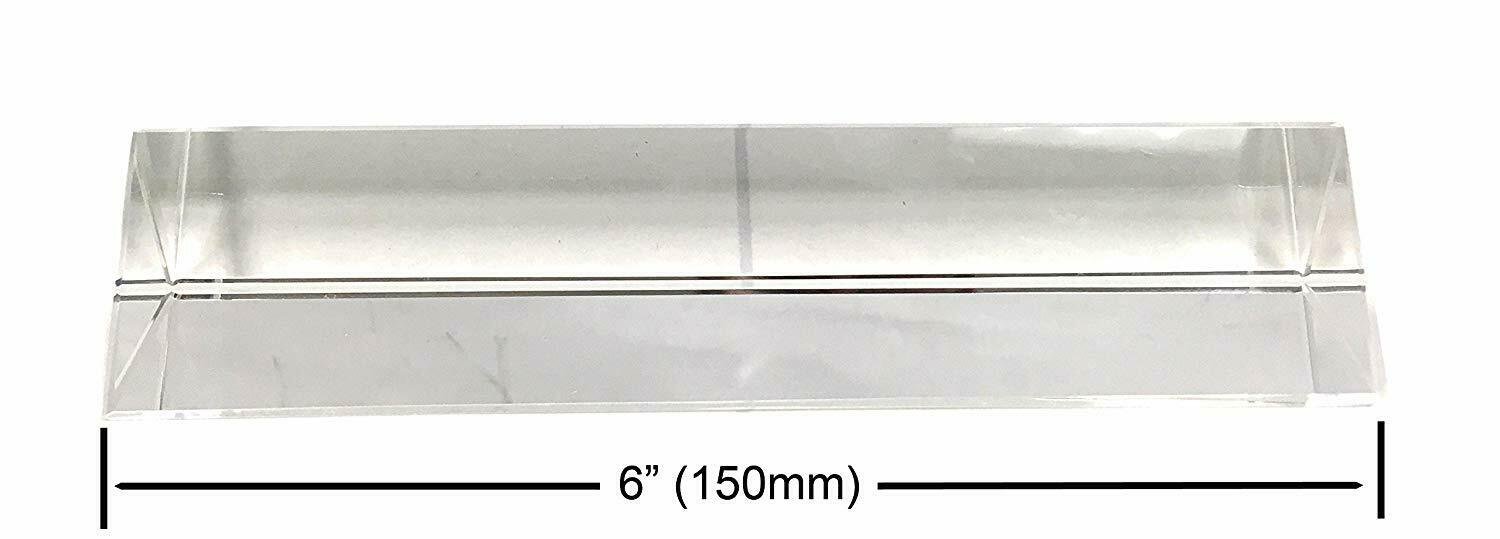 Crystal 6 inch Optical Glass Triangular Prism Spectrum Physics Photo 150mm