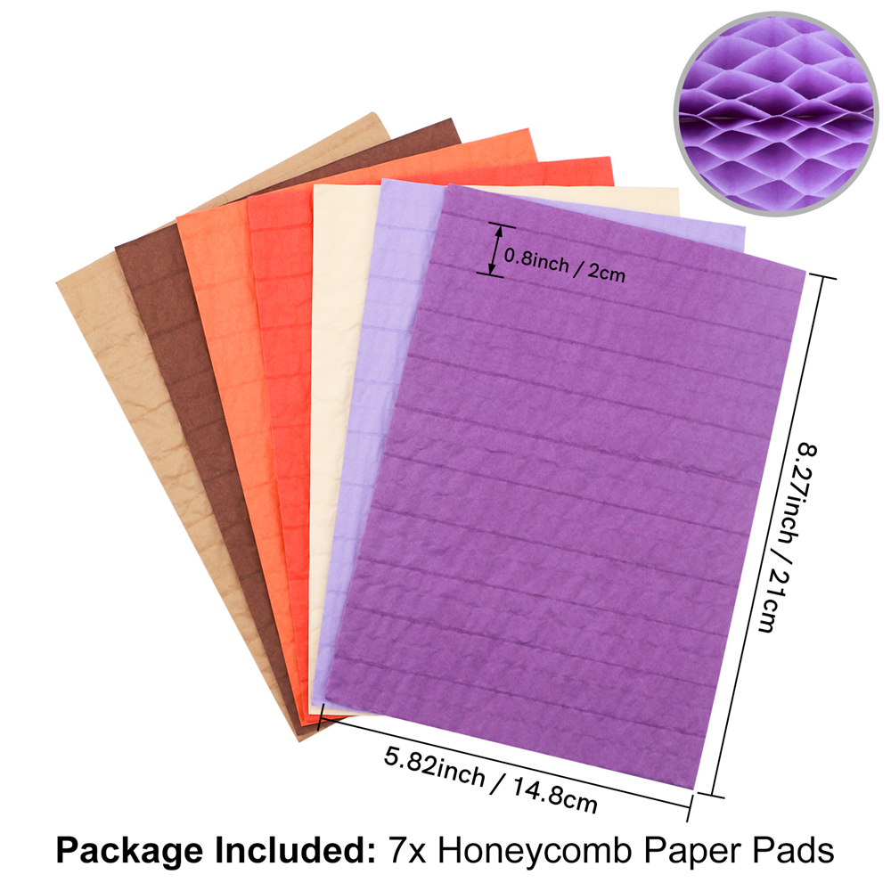 Almohadillas de papel de panal para manualidades 3D DIY y tarjetas emergentes Almohadillas de tejido de panal Colores surtidos para proyectos de manualidades Cumpleaños Añadir diversión: Gris oscuro