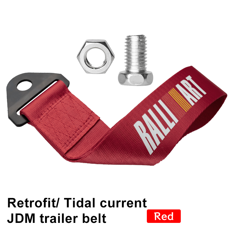 Nuovo stile JDM Racing Ropes Hook traino High Srtengh Nylon Car Bumper Rope gancio di traino universale HKS Tow Rope Strap Car decorativo: MULTI