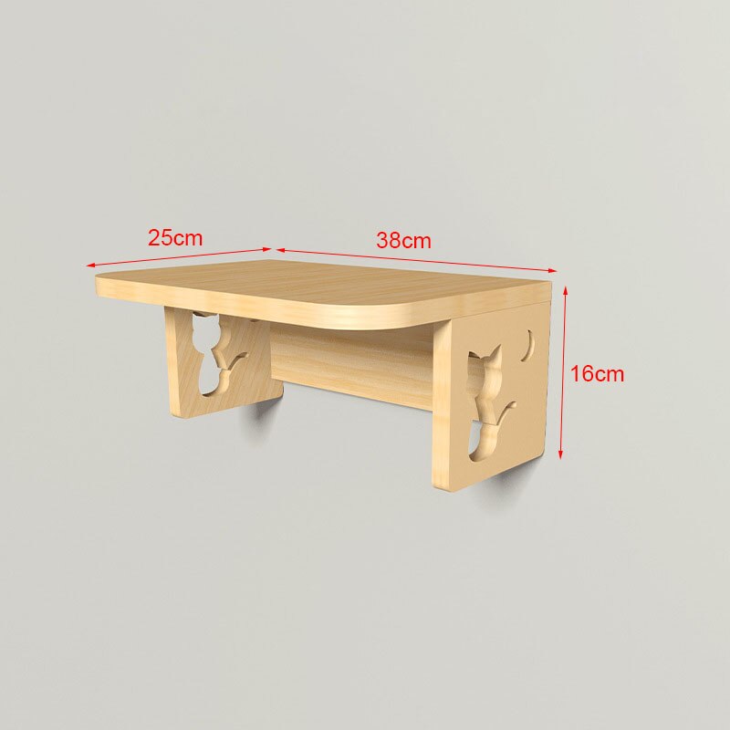 Cat Climbing Frame Solid Wood Cat Tree Wall-mounted Playing Jumping Platform Ladder Cat Litter Toys Scratching Post Pet Supplies: 5