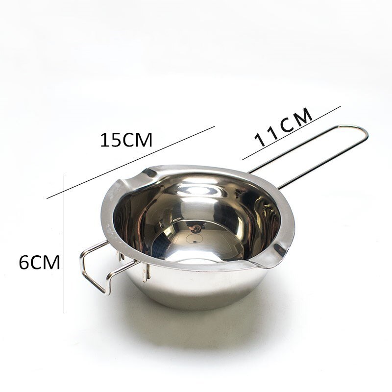 DIY handmade wax melting pot set handmade soap aromatherapy chocolate melting pot stainless steel making candle tools: Inner pot