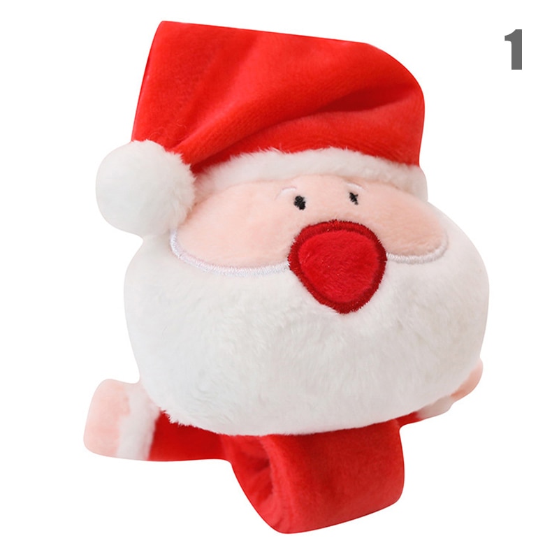 Adorables bracelets en peluche de noël, serre-tête, jouet de noël, père noël, cerf, arbre, nsv 775: 1