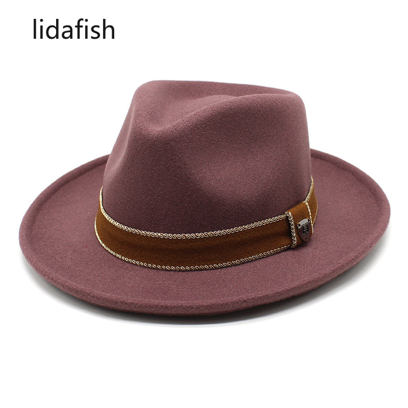 Flatcap Tweed Faltbare Schwarze Indiana Mütze Aus 100% Wollfilz – Fedora/ Trilby Mit Breitband, Für Damen & Herren Faltbare Schwarze Filzmütze Fedora Trilby Mit Band