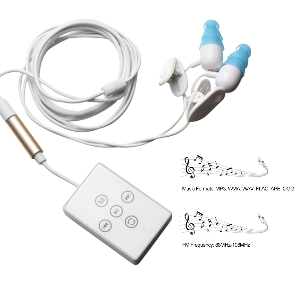Waterproof MP3 Player 4GB/8GB - Sport Music Player with FM Radio & Back Clip