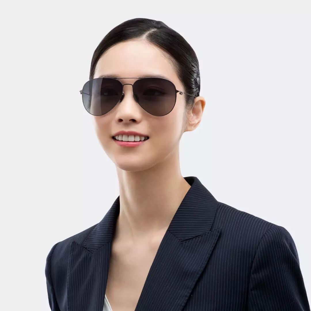 Xiaomi Mijia Flieger Sonnenbrille Profi Block UV Anti-Blendung Nylon Polarisierte Linsen Edelstahl Rahmen 19g Licht Mit fallen