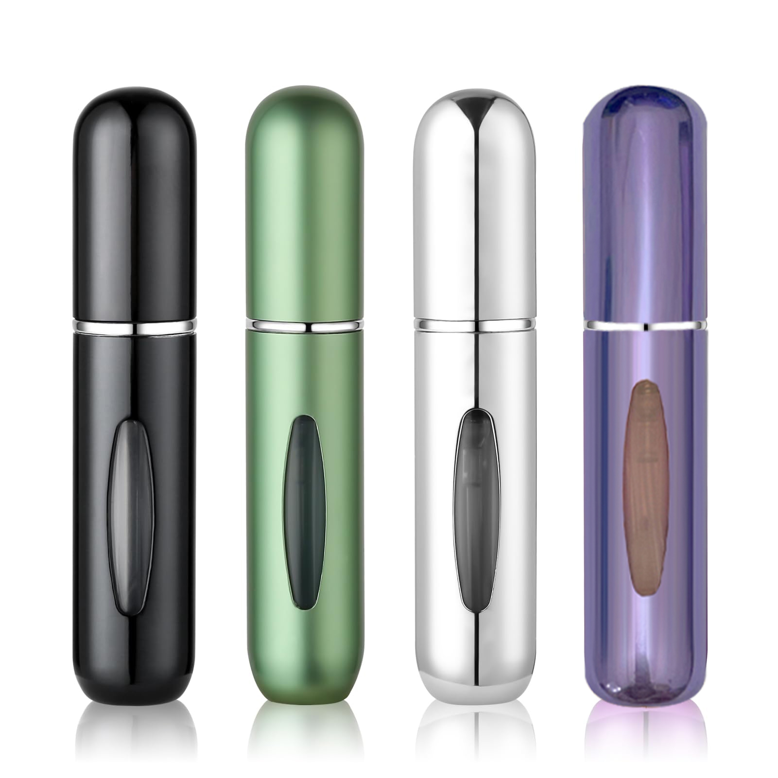 4Pcs Pocket Perfume Dispenser - Travel Perfume Bottle Refillable 5ml Spray Bottle - Perfume Travel Refillable Leak Proof