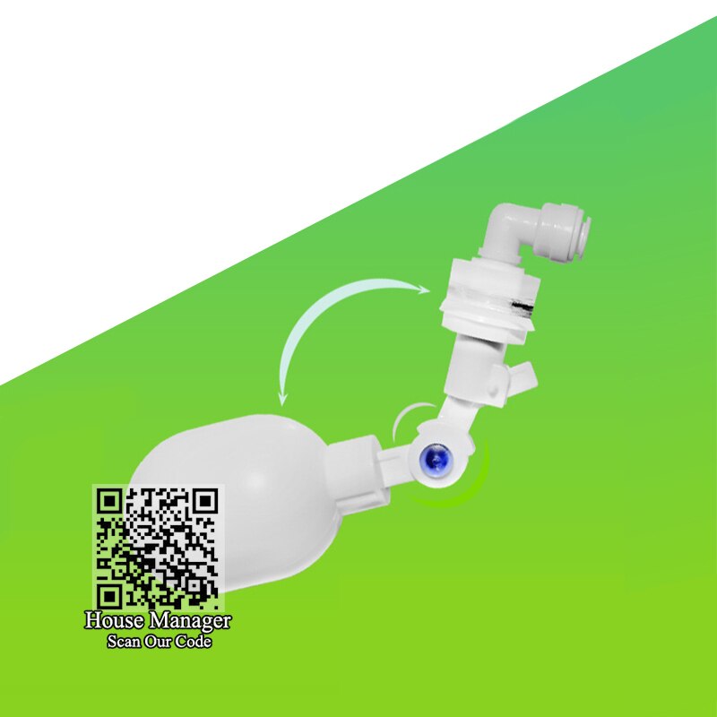Acuario válvula de agua automática flotante bola de agua de control de agua para el tanque de pescados de agua de reposición de válvula de 2 vías