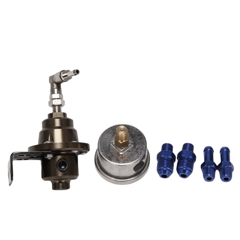 Car Fuel Pressure Gauge High Performance Adjustable Fuel Pressure Regulator