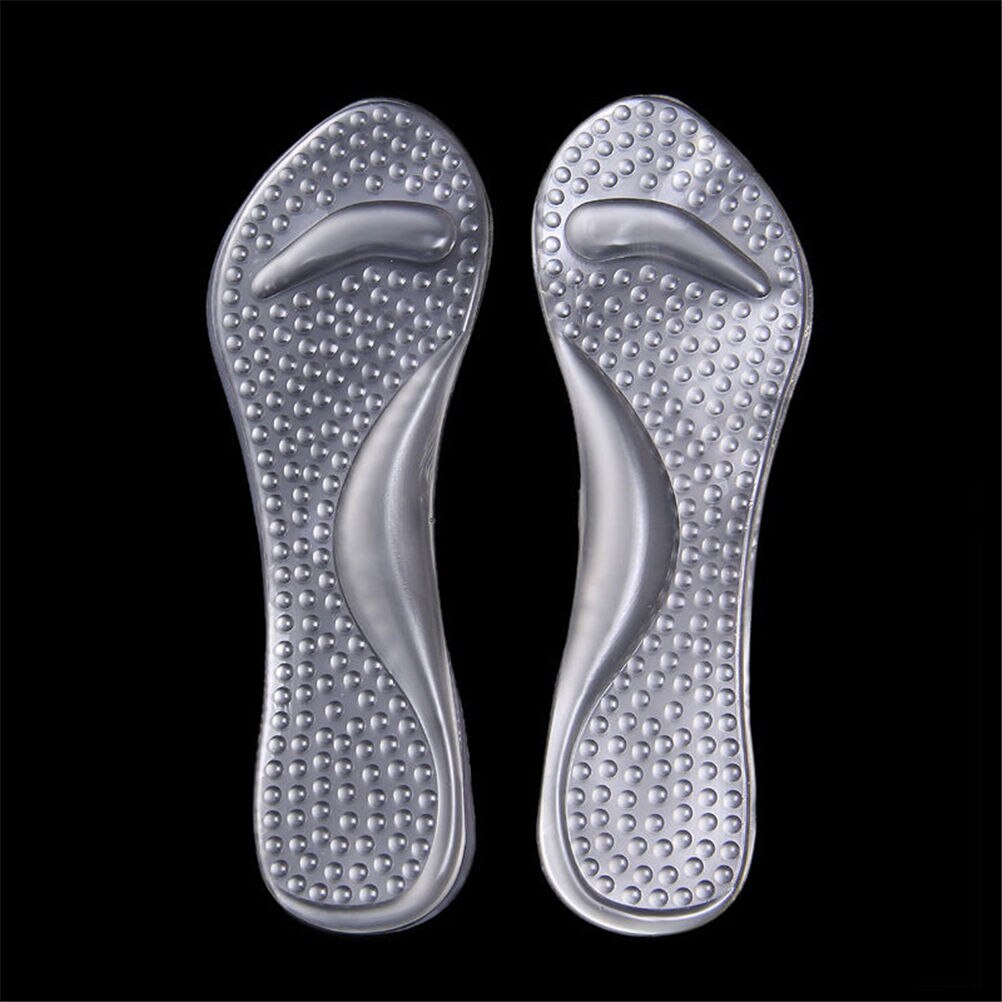 Plantillas para tacones altos transparentes de silicona, cojín para pies, soporte para ARCO, almohadillas para zapatos